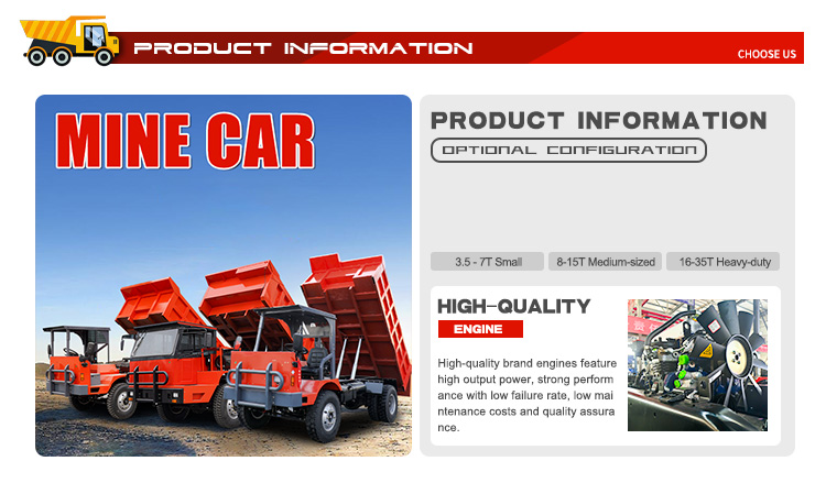 7-Ton Underground Mining Dump Truck for Tunneling
