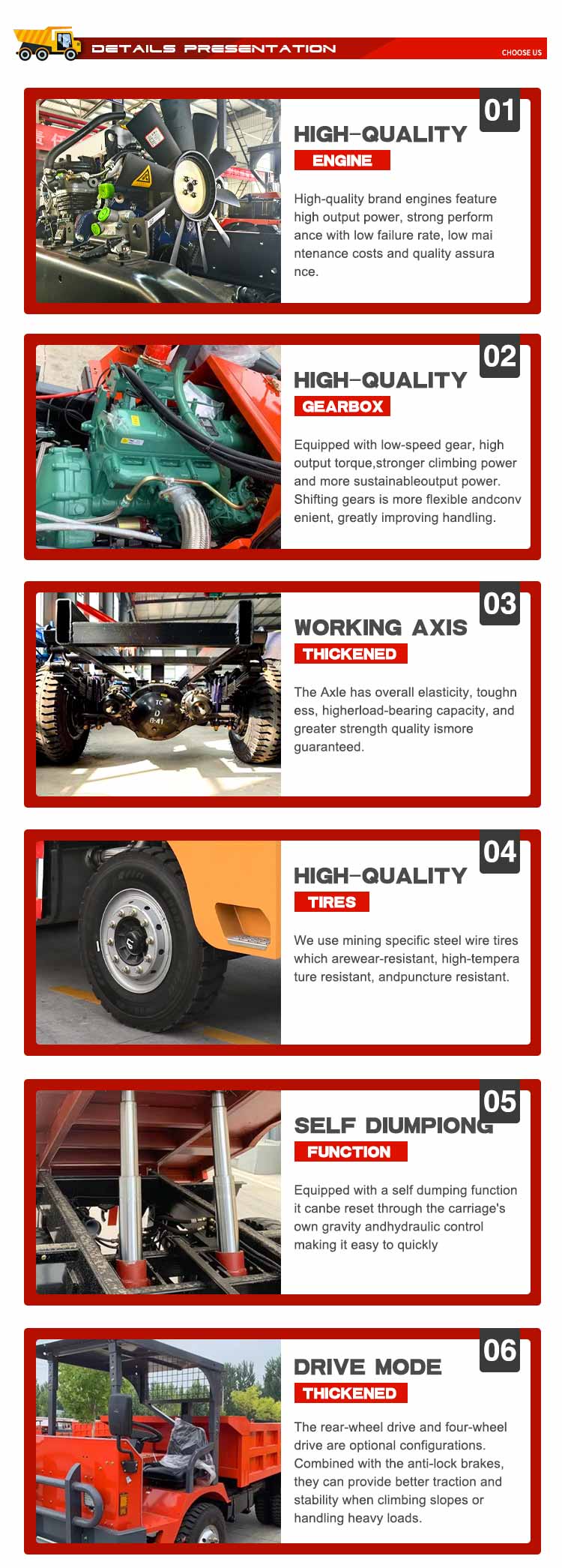 7-Ton Underground Mining Dump Truck for Tunneling