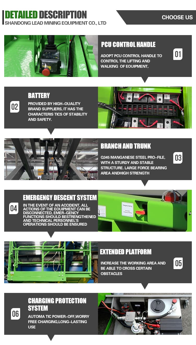 16m Platform Lift Freight Elevator Mobile Hydraulic Climbing Car Automatic Lift Self-Propelled Scissor