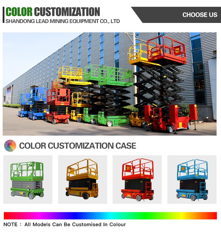 16m Platform Lift Freight Elevator Mobile Hydraulic Climbing Car Automatic Lift Self-Propelled Scissor