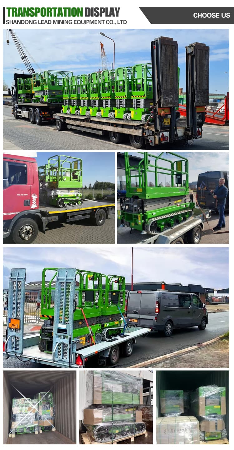 16m Platform Lift Freight Elevator Mobile Hydraulic Climbing Car Automatic Lift Self-Propelled Scissor