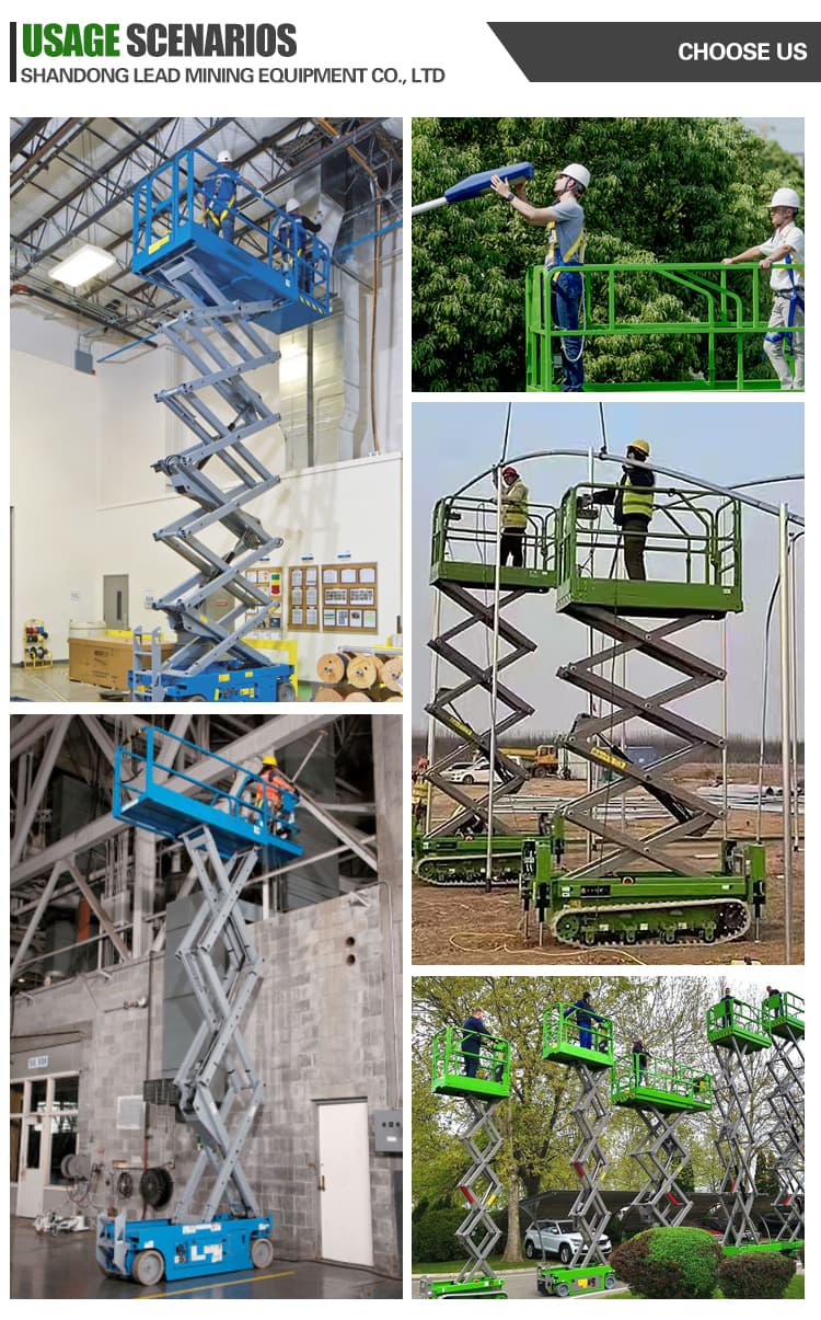 16m Platform Lift Freight Elevator Mobile Hydraulic Climbing Car Automatic Lift Self-Propelled Scissor