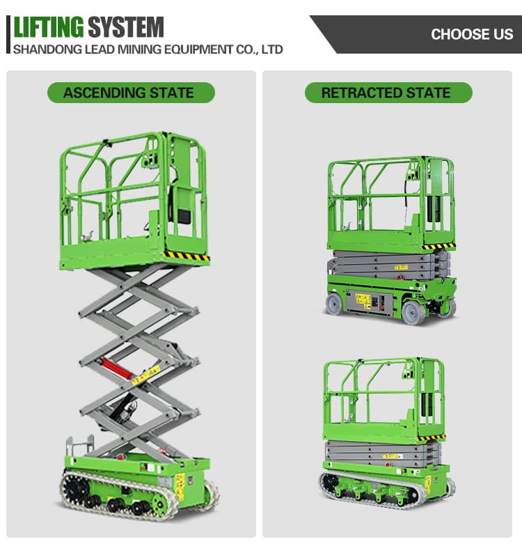 16m Platform Lift Freight Elevator Mobile Hydraulic Climbing Car Automatic Lift Self-Propelled Scissor