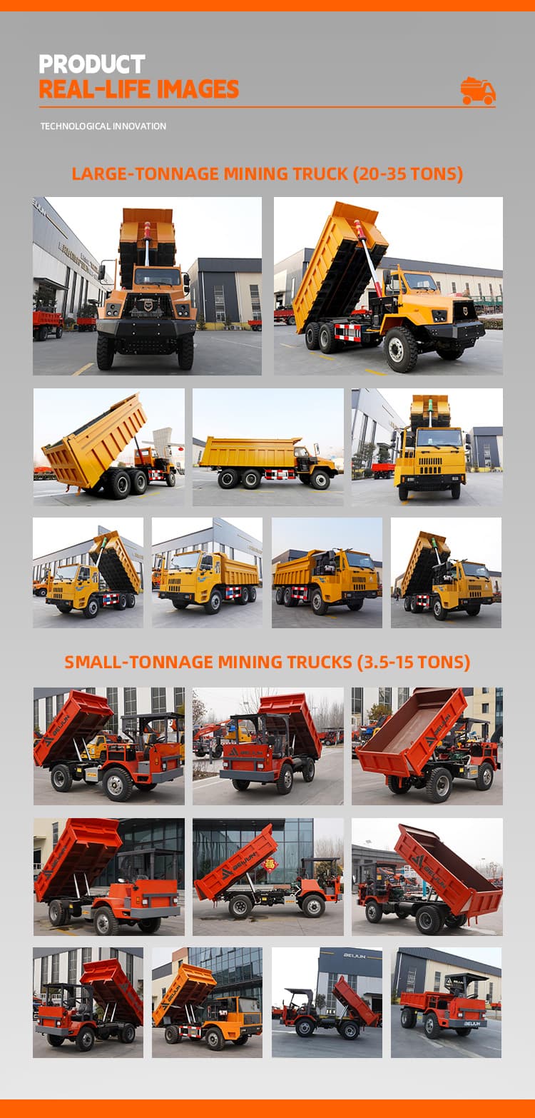 3.5-Ton Underground Dump Truck Low Fuel Consumption Compact Body Powerful Engine with Wet Brake System