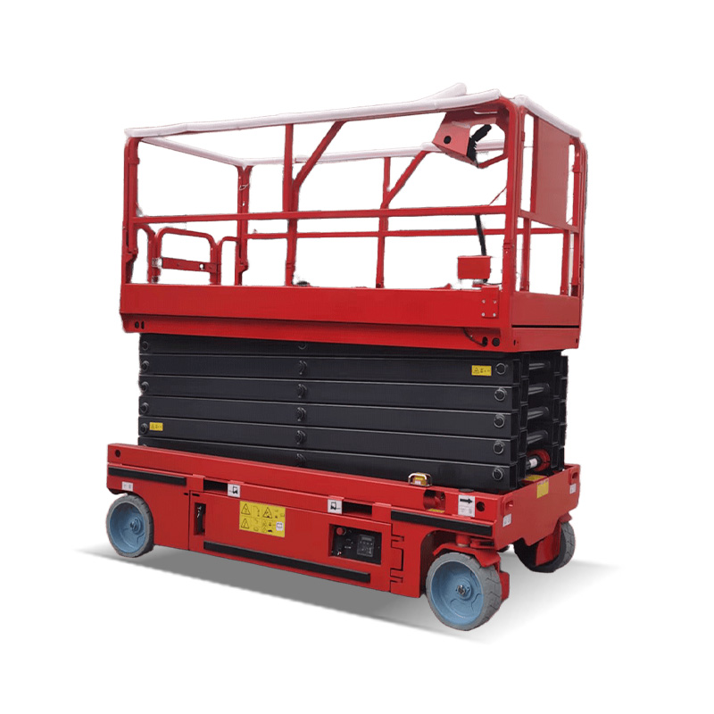 14m High Reach Wheeled Scissor