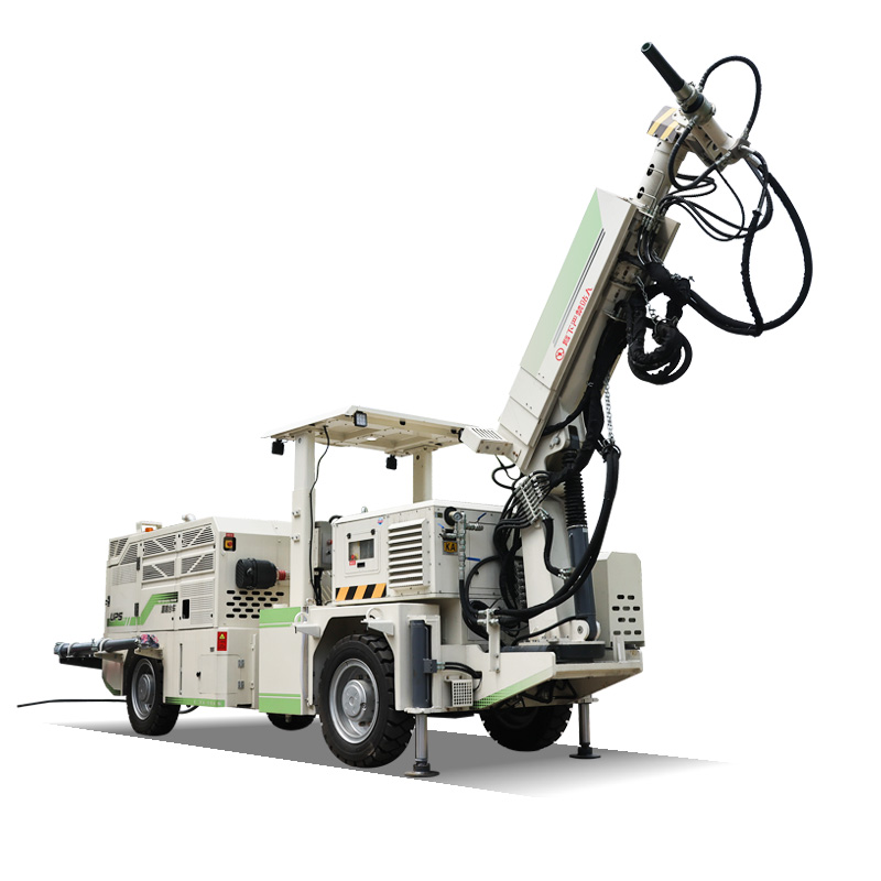 Wheeled Wet Shotcrete Machine for Tunnel Construction with Fast Travel and Uniform Concrete Spraying