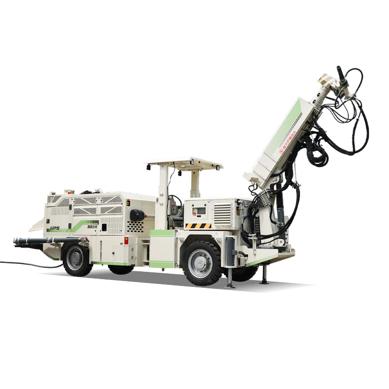 Wheeled Wet Shotcrete Machine for Tunnel Construction with Fast Travel and Uniform Concrete Spraying