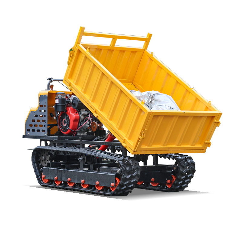 2 Ton Walk-Behind Tracked Dumper for Construction Transport with Strong Traction and Reliable Load Capacity