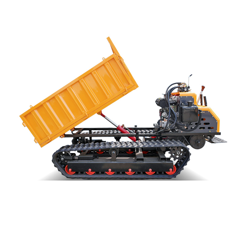 2 Ton Walk-Behind Tracked Dumper for Construction Transport with Strong Traction and Reliable Load Capacity