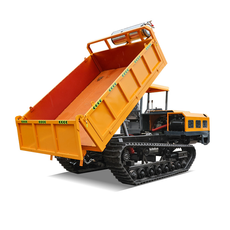 8 Ton Ride-On Tracked Dumper for Large Job Sites with High Traction Force and Efficient Load Transportation