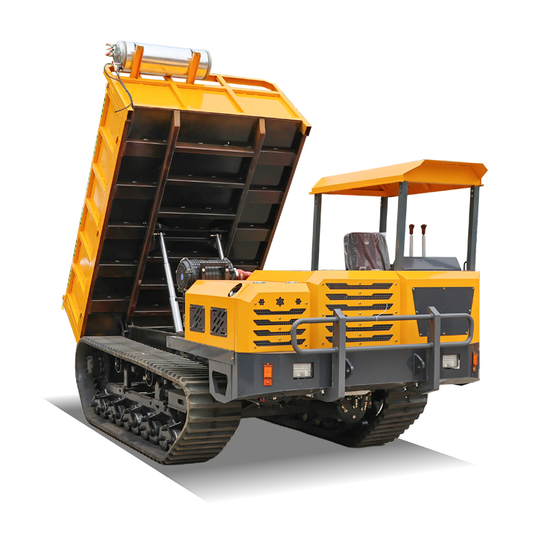 12 Ton Ride-On Tracked Dumper for Extreme Load Transport with Robust Design and Long-Term Durability