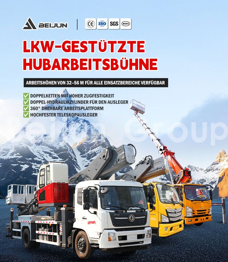 25m Lkw-montierte Arbeitsbühnen