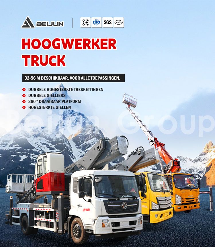 25m Vrachtwagen Gemonteerde Hoogwerkplatforms