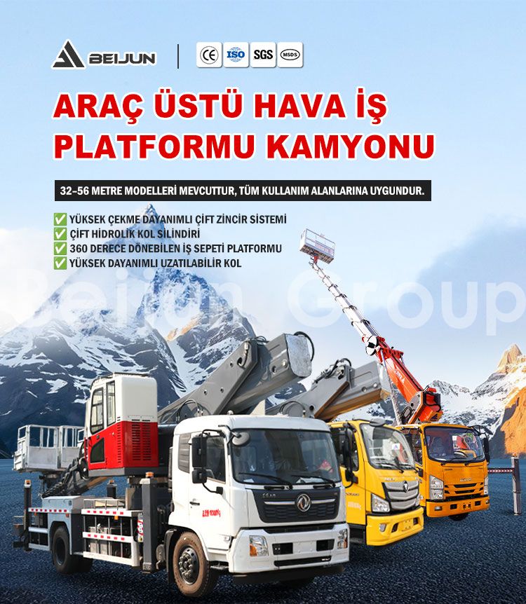 25m Kamyon Üstü Hava Platformları