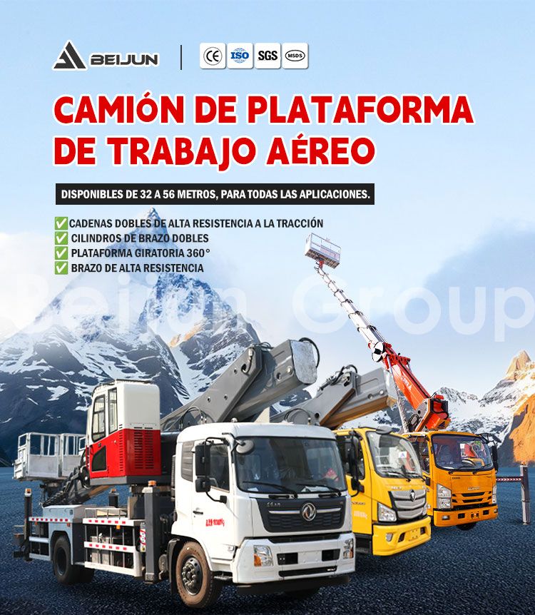 Plataformas Aéreas Montadas en Camión de 25m