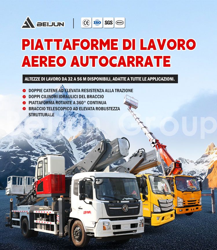 Piattaforme Aeree Montate su Camion da 25m