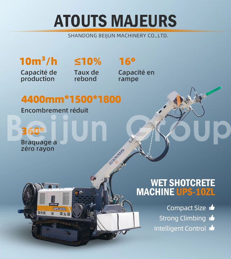 Machine à béton projeté humide