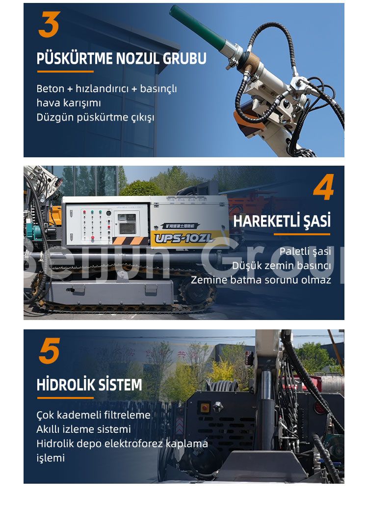 ıslak püskürtme arabası