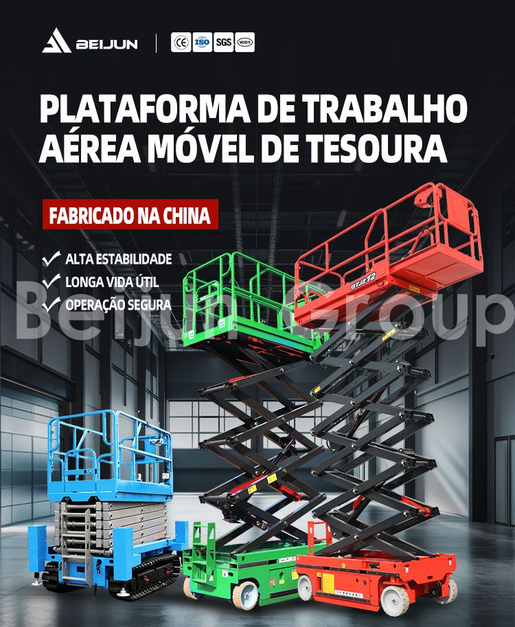 Plataforma elevatória tipo tesoura